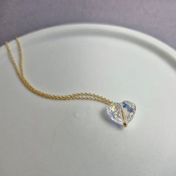 Heart Necklace / Austrian Crystal