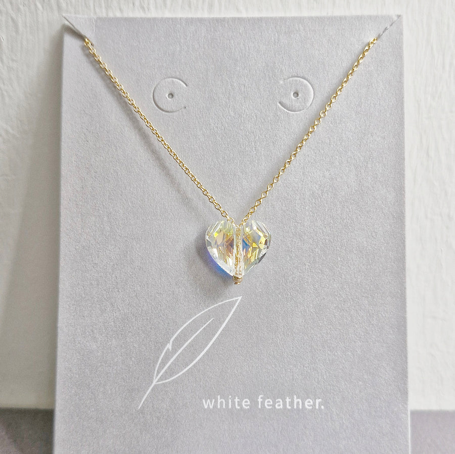 Heart Necklace / Austrian Crystal