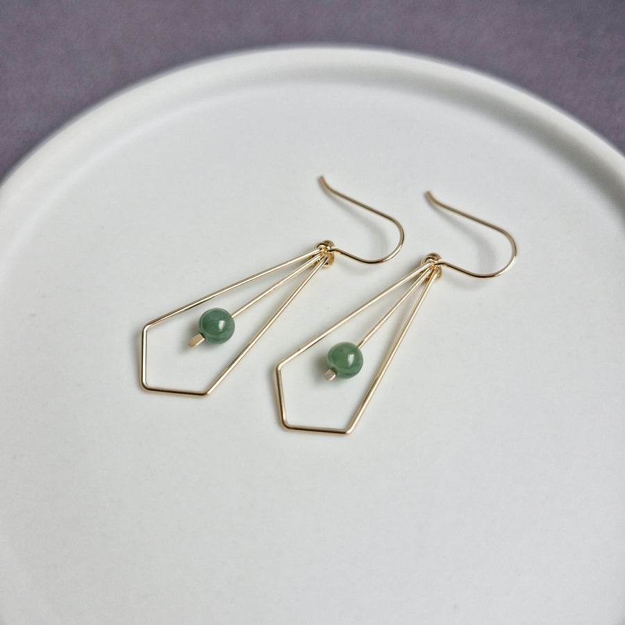 Alucia Earrings / Blue Jade