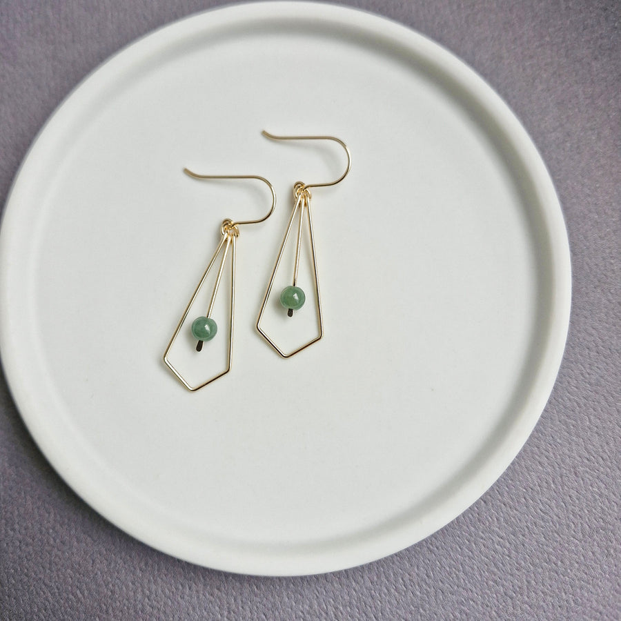 Alucia Earrings / Blue Jade