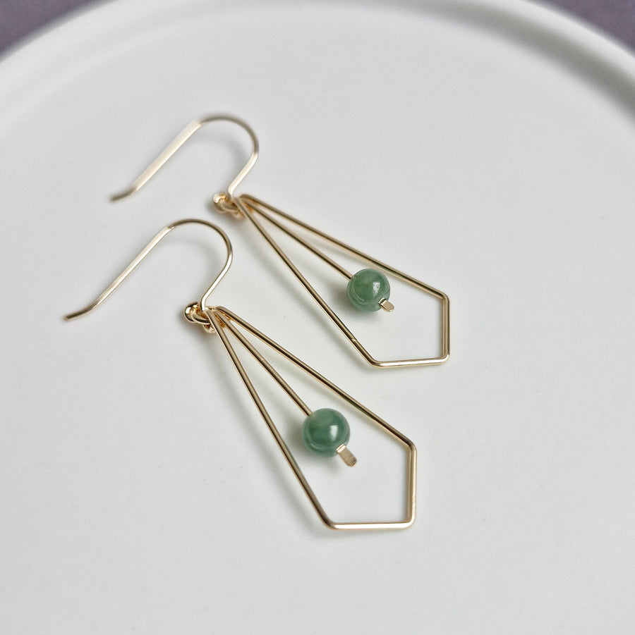 Alucia Earrings / Blue Jade