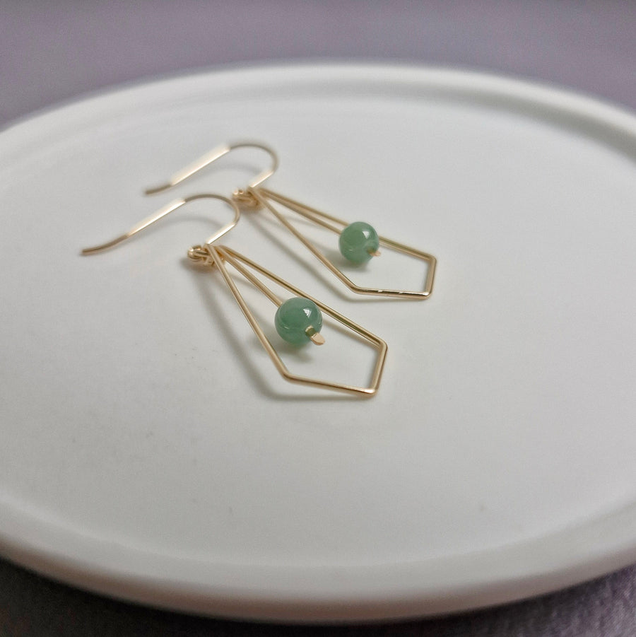 Alucia Earrings / Blue Jade