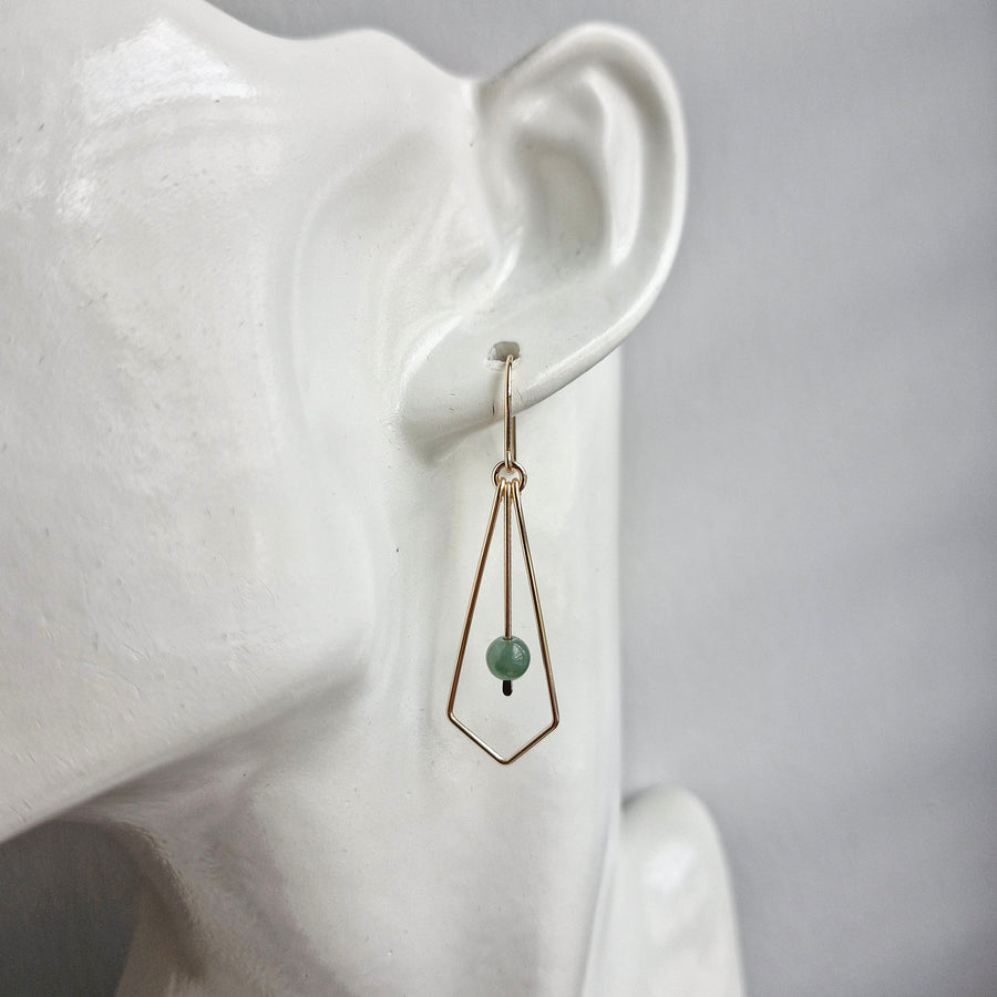 Alucia Earrings / Blue Jade