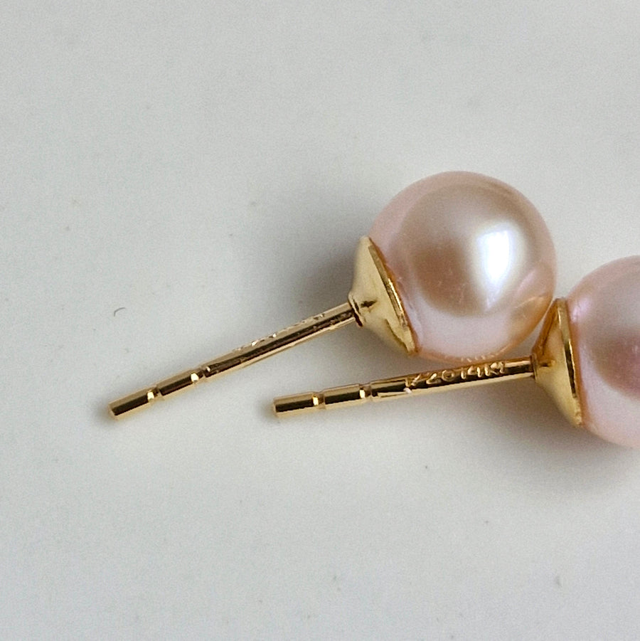 Freshwater Pearl Earstuds (5.5mm - 5.8mm) / 14k Gold-filled